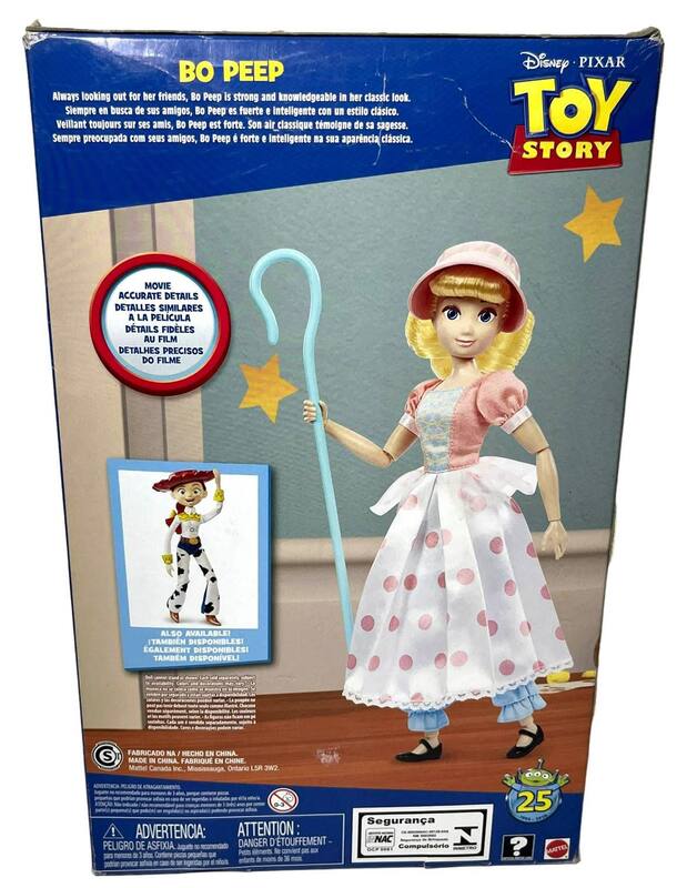 Mattel Toy Story 2 Bo Peep 未開封品 Boneca Bo Peep Toy Story Colecionável 25 Anos Colecionador